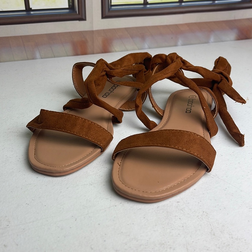 Boohoo Lace-Up Sandals